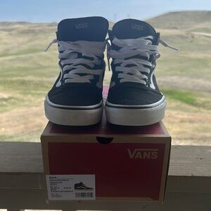 Vans High-Top Sneakers in Black and White